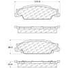 PosiQuiet Extended Wear 2003-2011 Cadillac Pontiac CTS Grand Prix STS - image 1