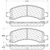 PosiQuiet Extended Wear 2002-2014 Cadillac Chevrolet GMC Avalanche 1500 Escalade Escalade ESV Escala - image 1