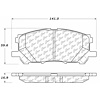 PosiQuiet Extended Wear 2004-2009 Lexus Toyota Highlander RX330 RX350 RX400h - image 1