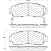 PosiQuiet Extended Wear 2005-2012 Acura Honda Accord Crosstour Crosstour CR-V Odyssey RDX - image 1