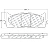PosiQuiet Extended Wear 2007-2016 Lexus Toyota Avalon Camry ES300h ES350 - image 1