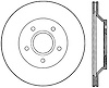 Cryo-Treated Premium Slotted Rear Brake Rotor Fits Select 1985-1992 Chevrolet, Pontiac Models [Right/Passenger Side]