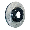 Cryo-Treated Premium Drilled and Slotted Front Brake Rotor for 2005-2015 Toyota Tacoma [Left/Driver Side] - image 1