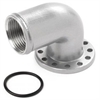 EWP Pump Flange Adapter 1-1/2" Hose Barb 90-Degree