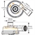 EWP150 Electric Water Pump Aluminum Housing LCD EWP & Fan Digital Controller Combo Kit 12V - image 4