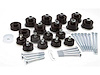 Body Mount Bushing Kit for 2008-2016 Ford F-250/F-350 Super Duty Trucks [Polyurethane, Black]