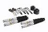 Suspension Combo Kit Black 2.5 in. Front Lift Incl. 2 in. Rear Lift Blocks U-Bolts Front/Rear Scorpion Shock Absorbers - image 1