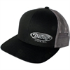 Trucker Hat in Black and Grey Mesh - image 1