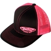 Trucker Hat in Black and Pink Mesh - image 1
