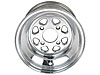 Golf Cart Wheel Billet-style polished aluminum