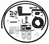 II-5G A7SABF590 Fuel System DF-165-5G for 2017-2022 Ford Trucks 6.7L Diesel Engine [165 gph]