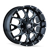 8015-2997M18 Warrior 8015 Wheel [Size: 20" x 9"] Gloss Black Milled Finish
