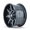 8090-8956M18 Rampage 8090 Wheel [Size: 18" x 9"] Gloss Black Milled   Finish - image 2