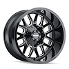 8107-7937BM Cogent 8107 Wheel [Size: 17" x 9"] Gloss Black Milled Finish - image 1