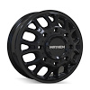 8107D-7677BF Cogent Dually 8107D Wheel [Size: 17" x 6.50"] Gloss Black Finish - image 1