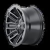 8108-2137BM Decoy 8108 Wheel [Size: 20" x 10"] Gloss Black Milled Finish - image 2