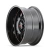 8110-2950BTR Tripwire 8110 Wheel [Size: 20" x 9"] Gloss Black Milled Prism Red Finish - image 2