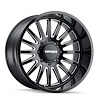 8114-22270BM Utopia 8114 Wheel [Size: 22" x 12"] Gloss Black Milled Finish - image 1