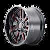 8115-2937BTR Apollo 8115 Wheel [Size: 20" x 9"] Gloss Black Milled Prism Red Finish - image 2
