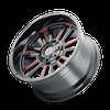 8115-2952BTR Apollo 8115 Wheel [Size: 20" x 9"] Gloss Black Milled Prism Red Finish - image 3