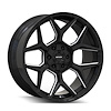 8119-22137M Vanquish 8119 Wheel [Size: 22" x 10"] Gloss Black Milled Finish - image 1
