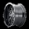 8111-2981BM18 Flywheel 8111 Wheel [Size: 20" x 9"] Gloss Black Milled Finish - image 2