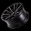 8109-22936BM25 Crossfire 8109 Wheel [Size: 22" x 9.50"] Gloss Black Milled Finish - image 3