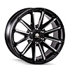 8109-22950BM25 Crossfire 8109 Wheel [Size: 22" x 9.50"] Gloss Black Milled Finish - image 1
