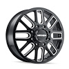 8107D-2879BMF115 Cogent Dually 8107D Wheel [Size: 20" x 8.25"] Gloss Black Milled Finish - image 1