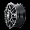 8107D-2879BMF115 Cogent Dually 8107D Wheel [Size: 20" x 8.25"] Gloss Black Milled Finish - image 2