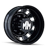 8180-225810BMR Bigrig 8180 Wheel [Size: 22.5" x 8.25"] Rear Gloss Black Milled  Finish - image 1