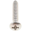 Self Tapping Screw-Stainless Steel-Oval Phillips Head-No. 8 x 1 In. - image 2