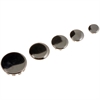 Universal Chrome Plug Button Assortment 3/8, 1/2, 5/8, 3/4, 1 In. - image 1
