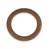 097-135 Copper Drain Plug Gasket, Fits M14, 9/16; CHRYSLER/FREIGHTLINER/GENERAL/HONDA/ISUZU/KIA/MAZDA/SAAB/SUZUKI/VOLKSWAGEN