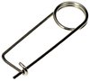Stainless Steel Locking Safety Pin, 3/64 in. Wire, 15/16 in. Usable Length, 1-9/16 in. Overall Length [Set of 40]