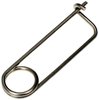 Stainless Steel Locking Safety Pin, 3/32 in. Wire Diameter, 1-11/16 in. Usable Length, 2-3/4 in. Overall Length