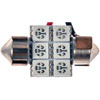 3175R-SMD 3175 Red 5050smd 6 LED Bulb; Multi-Vehicle Application