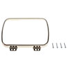 42407 Rectangular Headlamp Retaining Ring (2) with 4 Retaining Screws - Steel - image 1