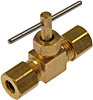 BRASS NEEDLE VALVE 1/4 - image 1