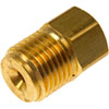 Brass Dual Brake Line Adapter 3/16" Female to 9/16"-18 Male Inverted Flare - image 1