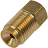 499-015.1 Brake Line Adapter-Dual Brake-3/16 in. x 1/2-20 in.; Brass - image 1