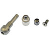 TPMS Service Kit - Replacement Aluminum Clamp-In Valve Stem with Mounting Screw
