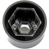 611-644 Black Wheel Nut Cover, Push Type; 1998-2010 Volkswagen - image 1