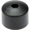 611-644 Black Wheel Nut Cover, Push Type; 1998-2010 Volkswagen - image 2