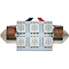6461B-SMD 38 Mm Blue 5050 Smd 6 Led Bulb; Multi-Vehicle Application