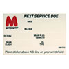 Oil Change Sticker For Window - image 1