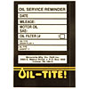 Oil Change Sticker For Door - image 1