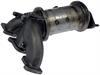 Cast Exhaust Manifold With Integrated Catalytic Converter - image 1