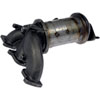 Cast Exhaust Manifold With Integrated Catalytic Converter - image 2