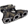 Cast Iron Exhaust Manifold. Includes Gaskets and Hardware to Downpipe - image 2